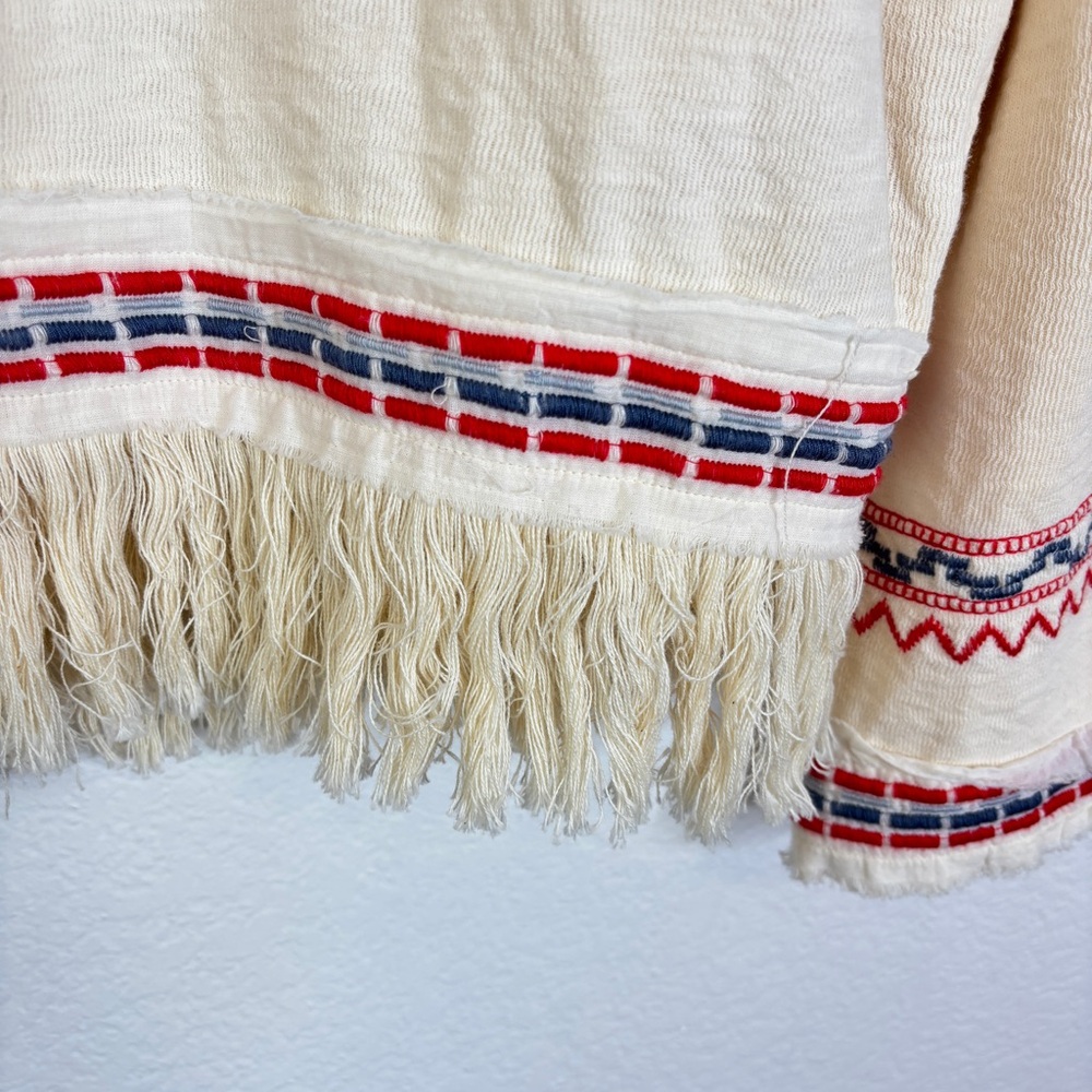 JOHNNY WAS Yatzil Embroidered Fringe Jacket in Vanilla Size L - Picture 8 of 14